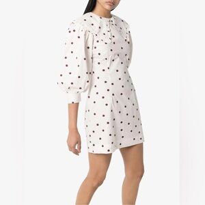 Ganni dress cotton poplin NWT